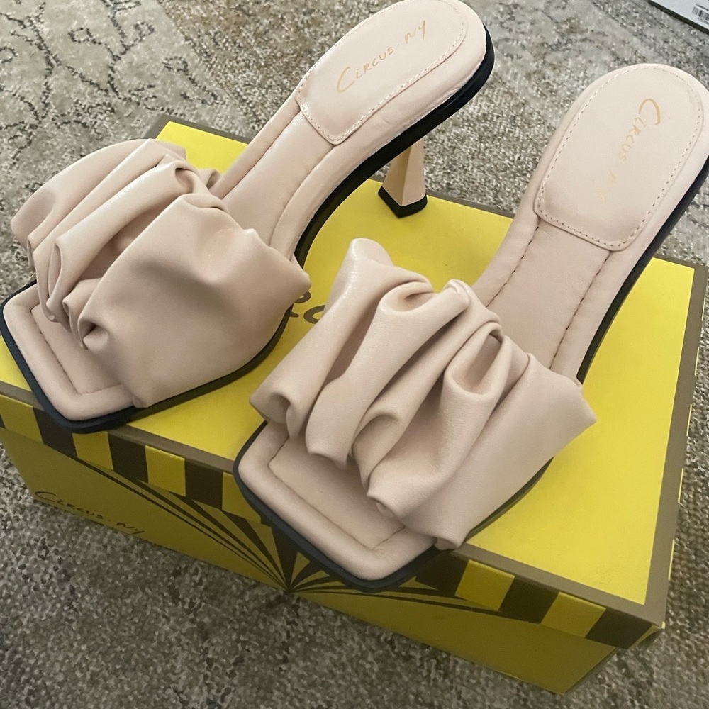 Sand, Slate Ruffle Heel Circus by Sam Edelman